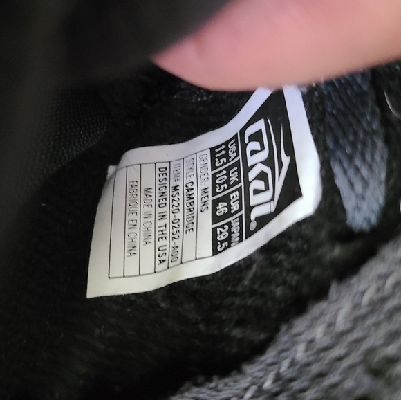 Lakai Cambridge Charcoal/Flame Skate Shoes - Picture 6 of 7